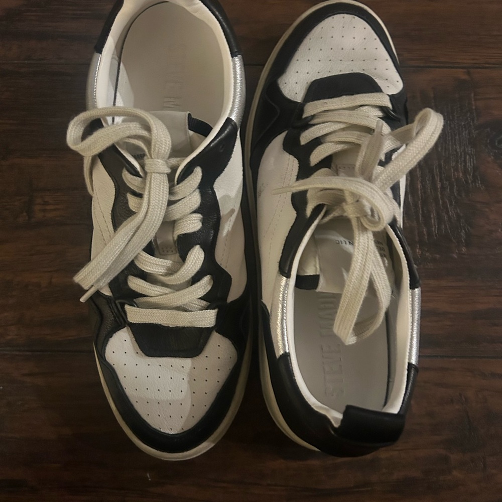 Steve Madden Black and White Sneakers